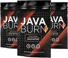 Three pouches of Java Burn coffee supplement
